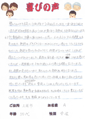 アンケート用紙