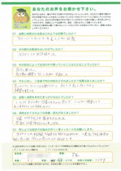 アンケート用紙